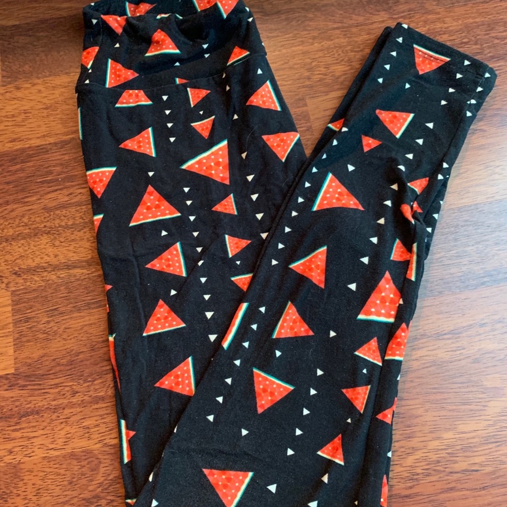 LulaRoe watermelon OS leggings